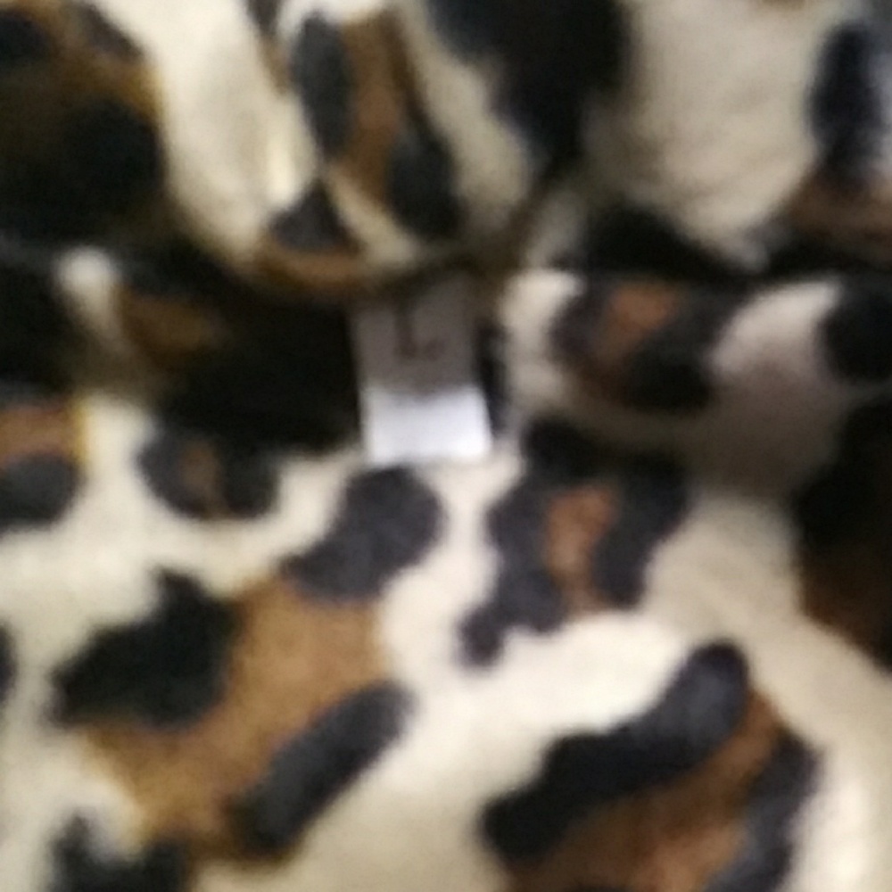 SOLD 100% nwot Zip-up grey and leopard jacket - Picture 7 of 7
